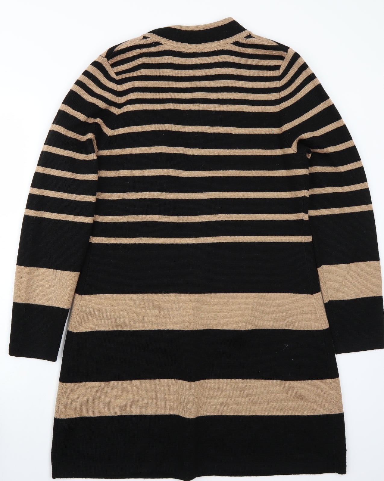 Monsoon Womens Black Striped  Jacket Coat Size M