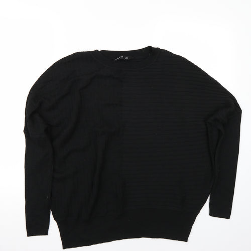 F&F Womens Black   Henley Jumper Size M
