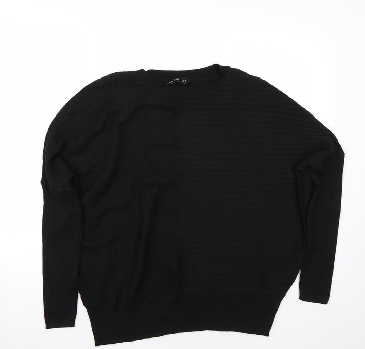 F&F Womens Black   Henley Jumper Size M