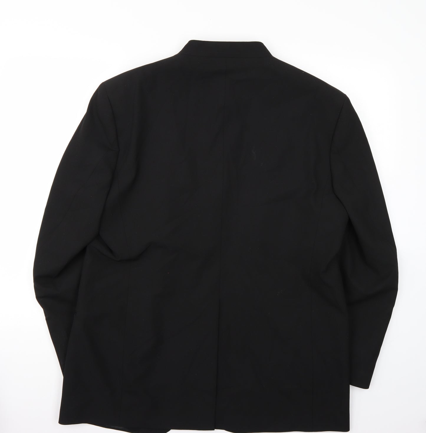 David Moss Mens Black   Jacket Suit Jacket Size 42