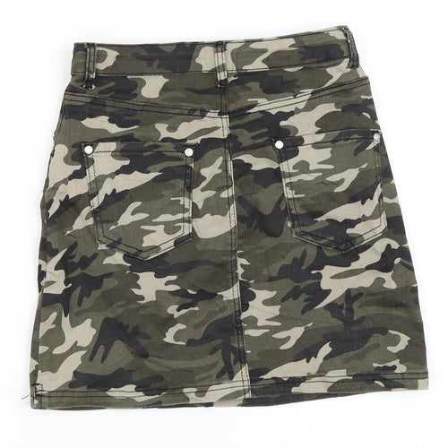 Firetrap Girls Green Camouflage  Mini Skirt Size 13 Years