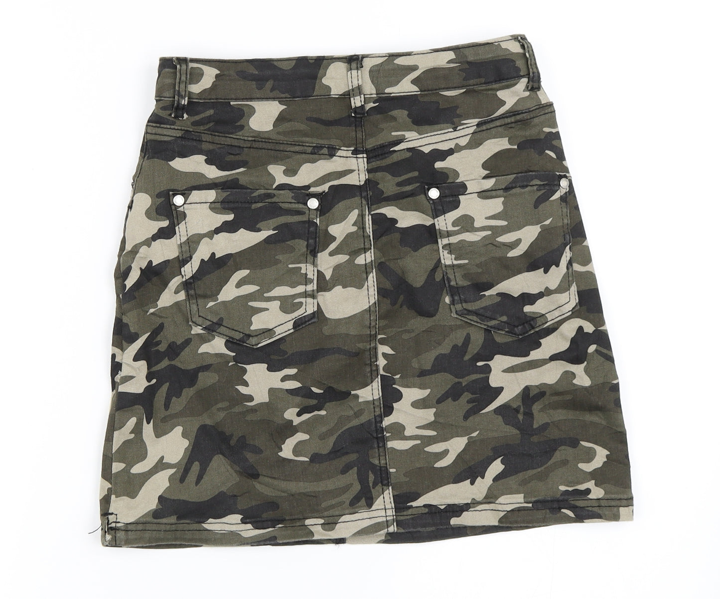 Firetrap Girls Green Camouflage  Mini Skirt Size 13 Years