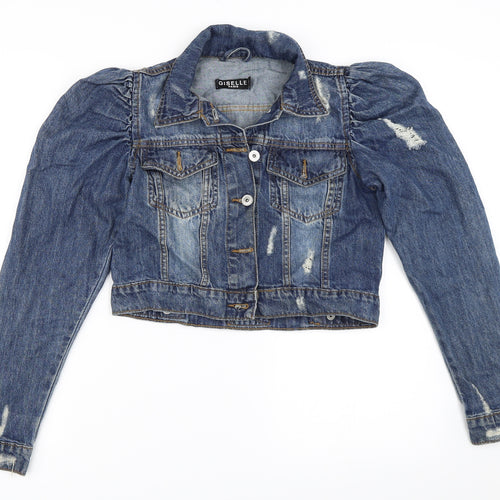 Giselle Womens Blue  Denim Jacket  Size 4