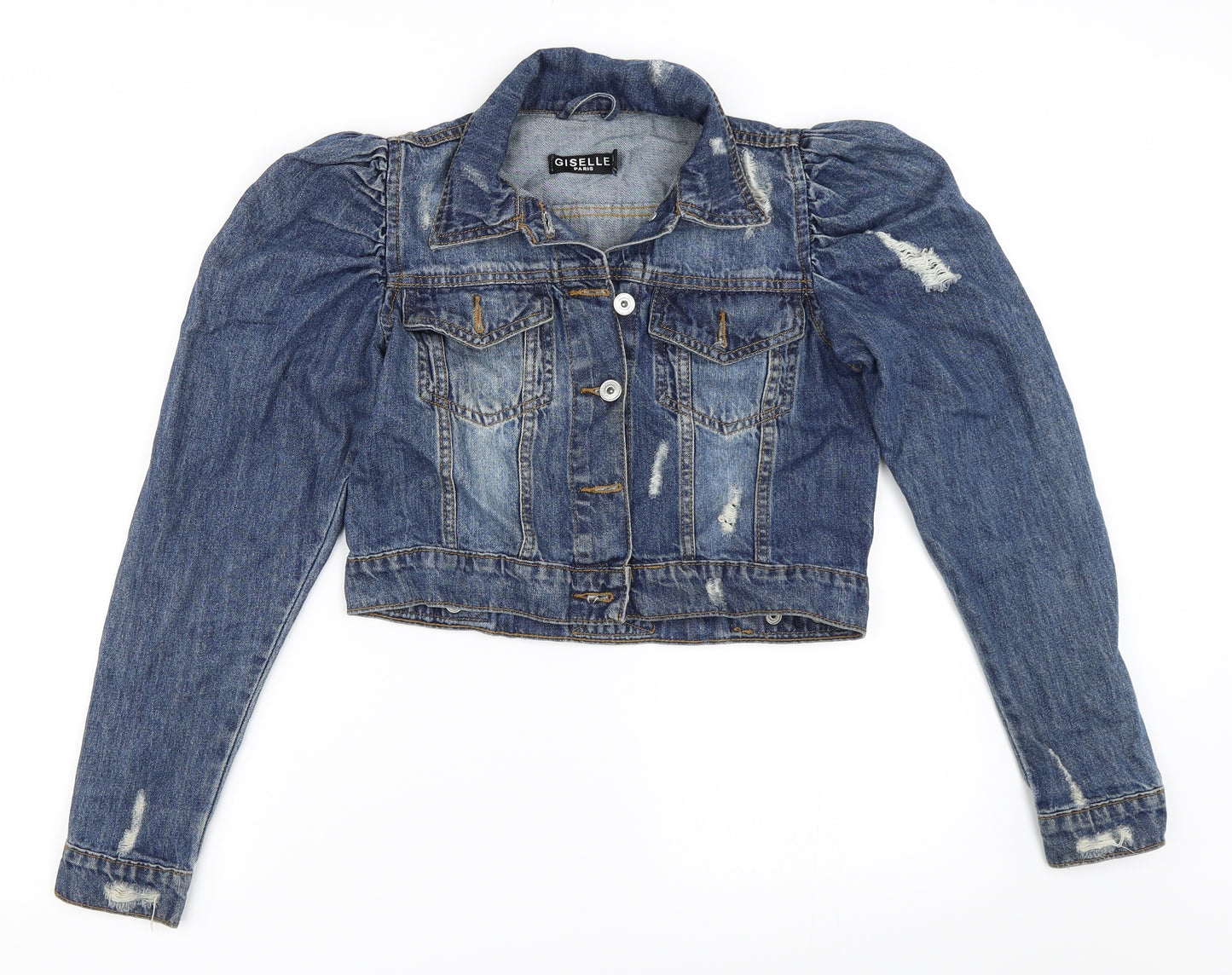 Giselle Womens Blue  Denim Jacket  Size 4
