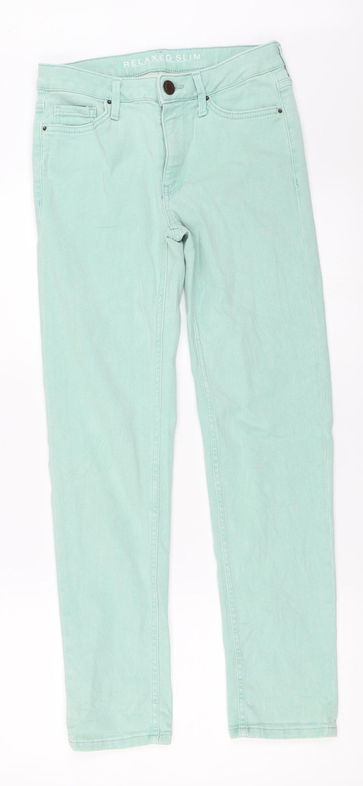 Marks and Spencer Womens Green Skinny Jeans Size 8 L28 in
