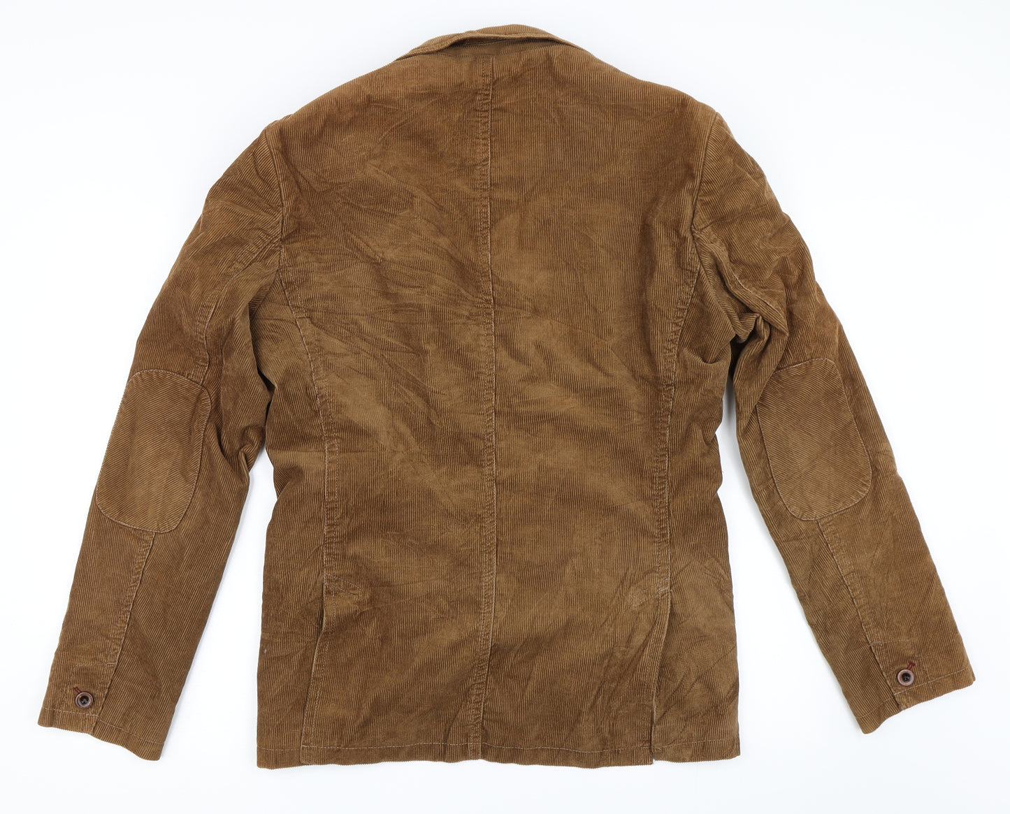 E Spirit Mens Brown  Corduroy Jacket Blazer Size L