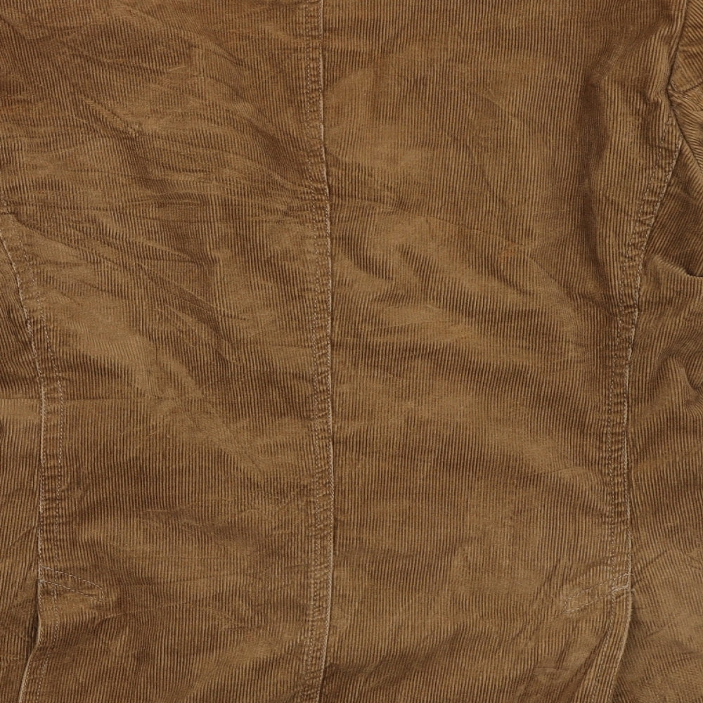 E Spirit Mens Brown  Corduroy Jacket Blazer Size L