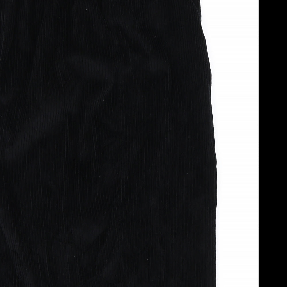 Primark Womens Black  Corduroy Straight & Pencil Skirt Size 12