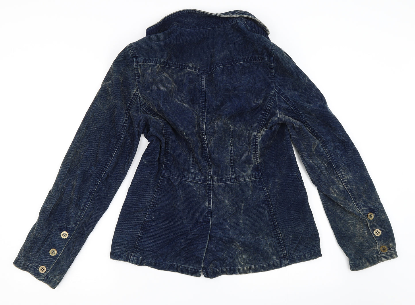 Laura Ashley Womens Blue  Corduroy Jacket  Size 12