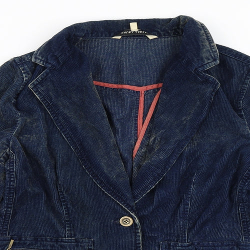 Laura Ashley Womens Blue  Corduroy Jacket  Size 12