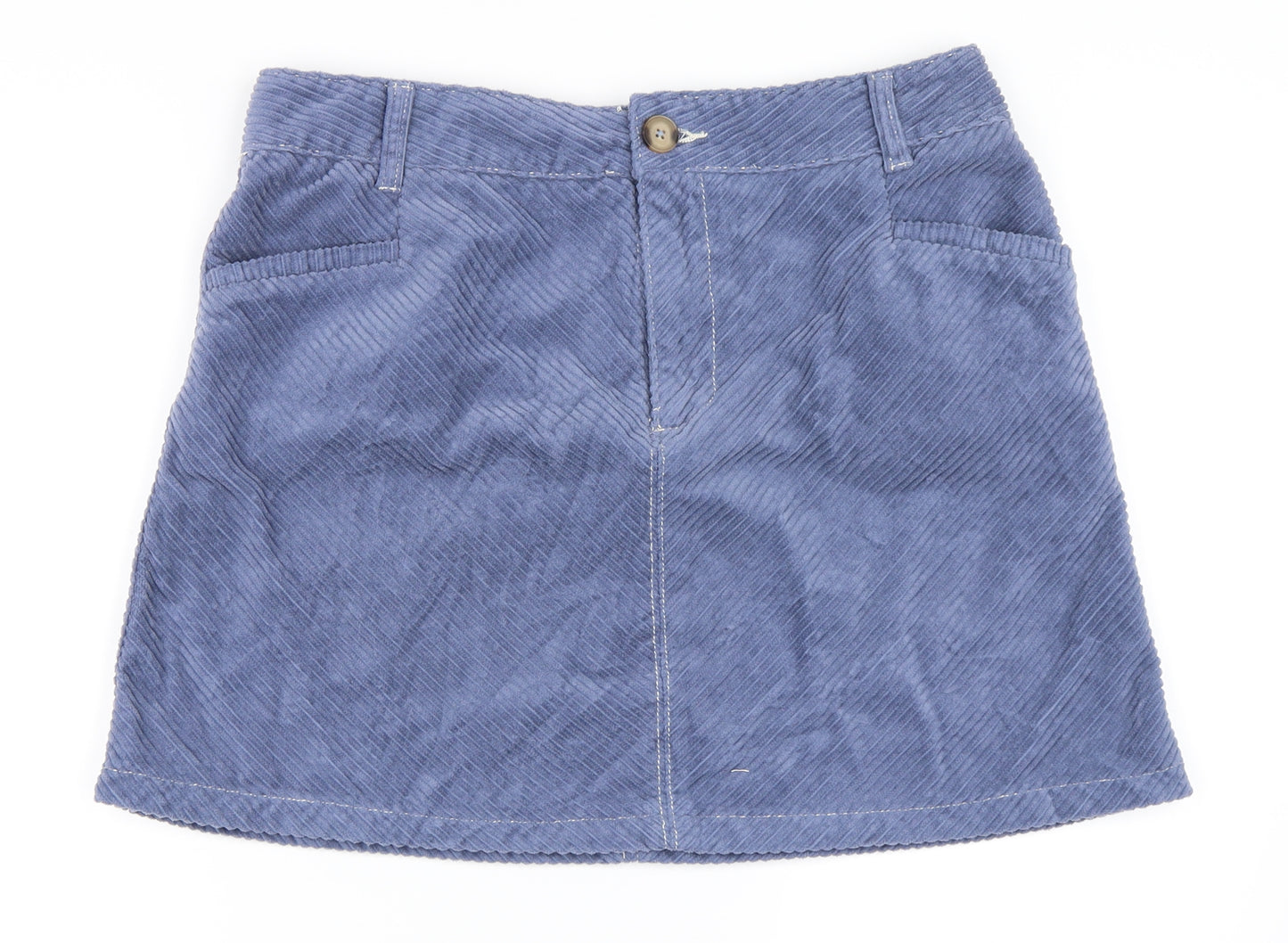 George Womens Blue  Corduroy Mini Skirt Size 12