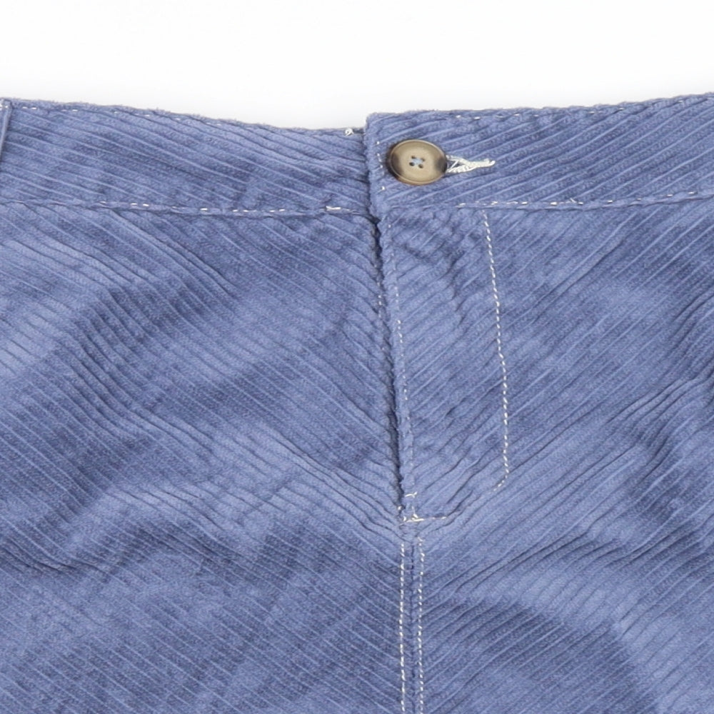 George Womens Blue  Corduroy Mini Skirt Size 12