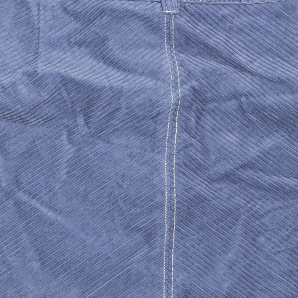 George Womens Blue  Corduroy Mini Skirt Size 12