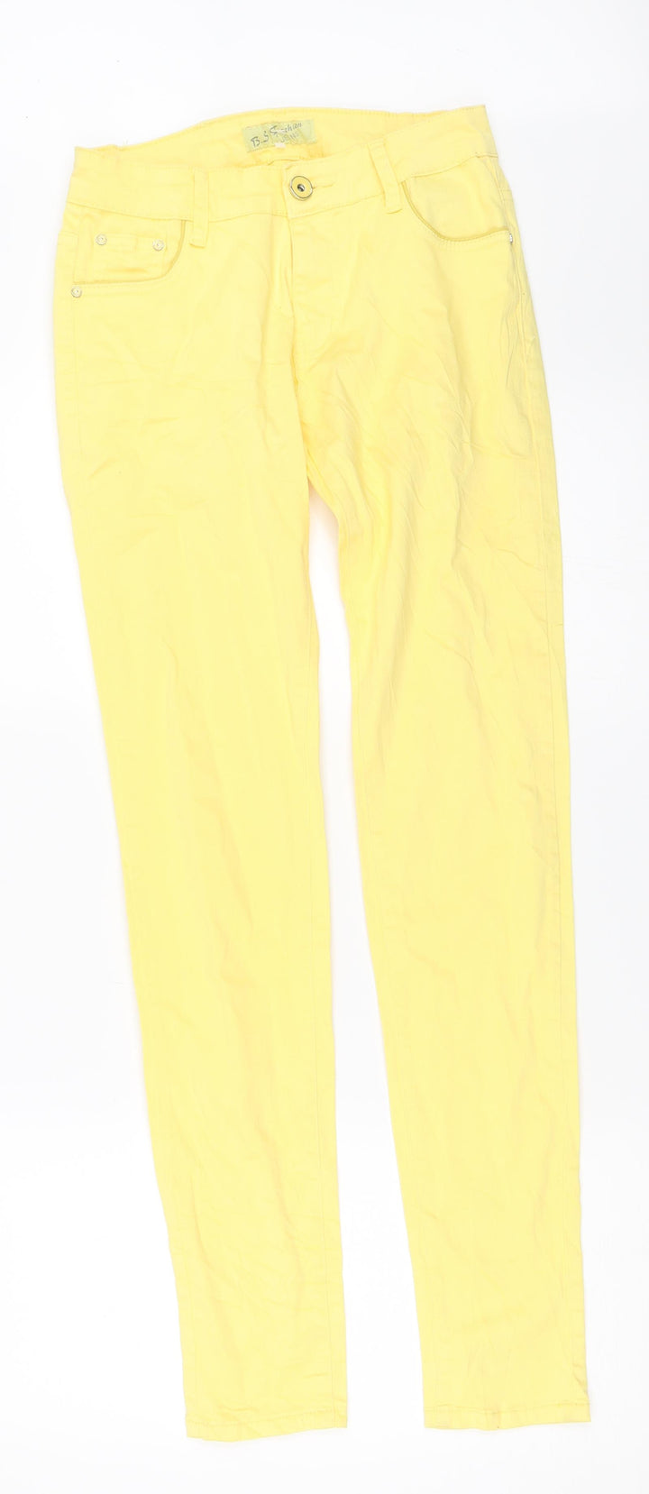 B.S Fashion Womens Yellow Skinny Jeans Size 36 L32 in