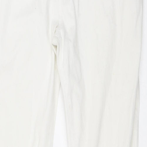 Preworn Womens White   Skinny Jeans Size 16 L30 in