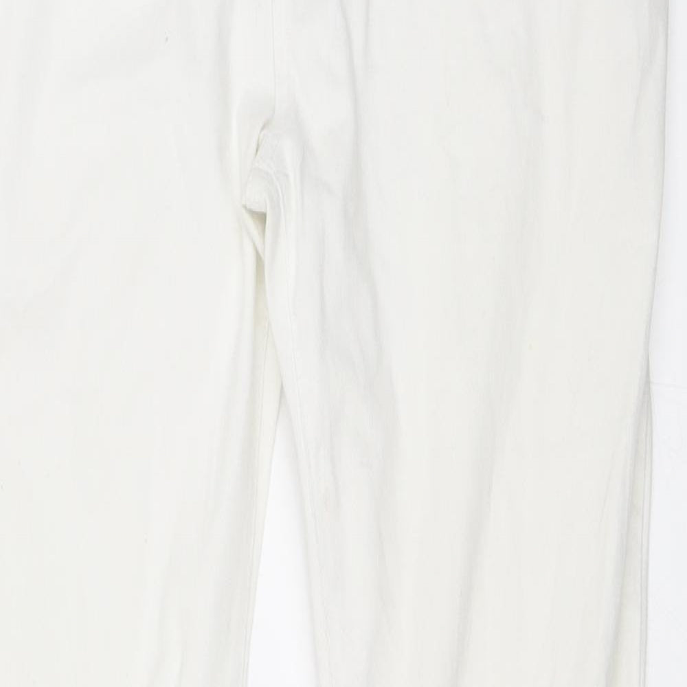 Preworn Womens White   Skinny Jeans Size 16 L30 in