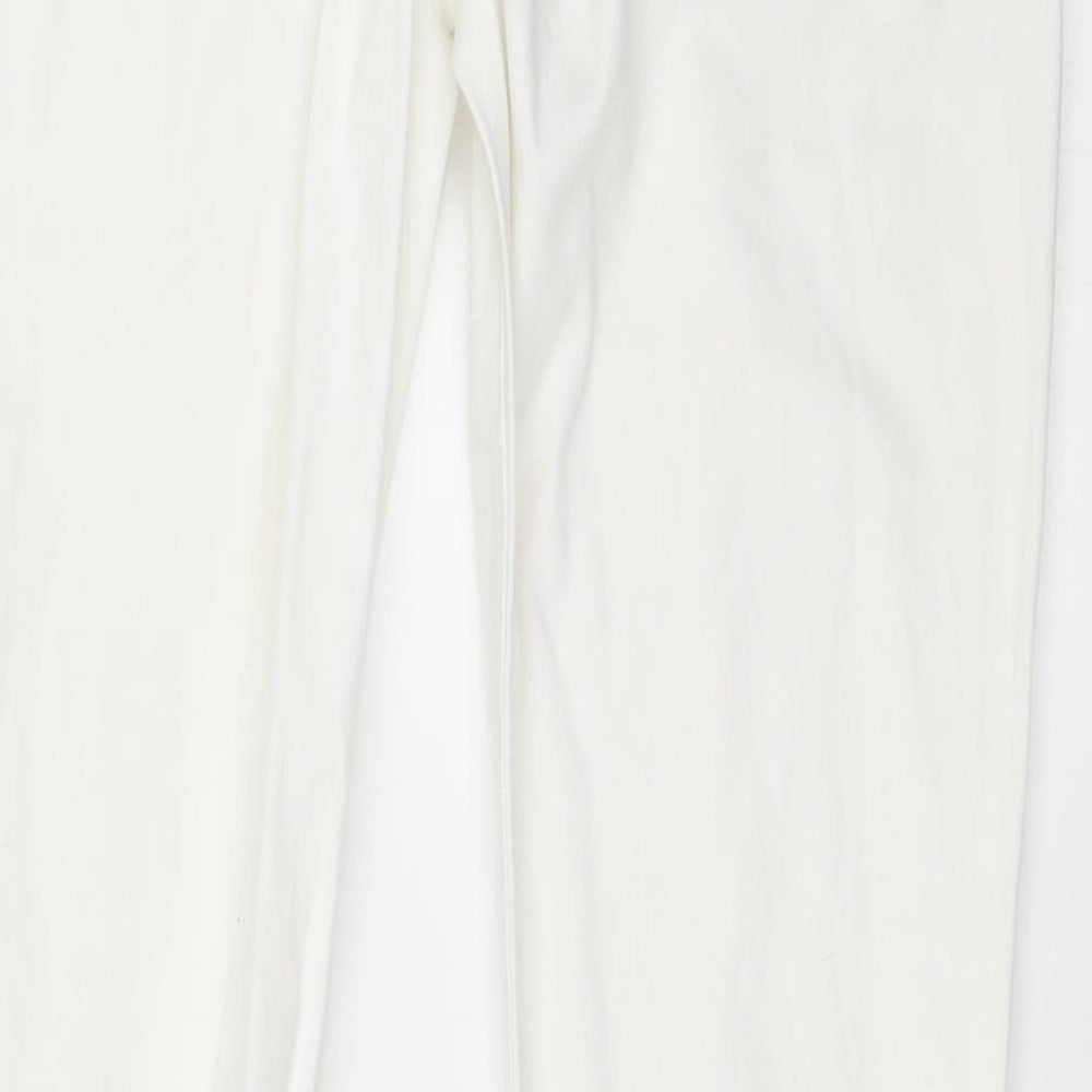 Preworn Womens White   Skinny Jeans Size 16 L30 in