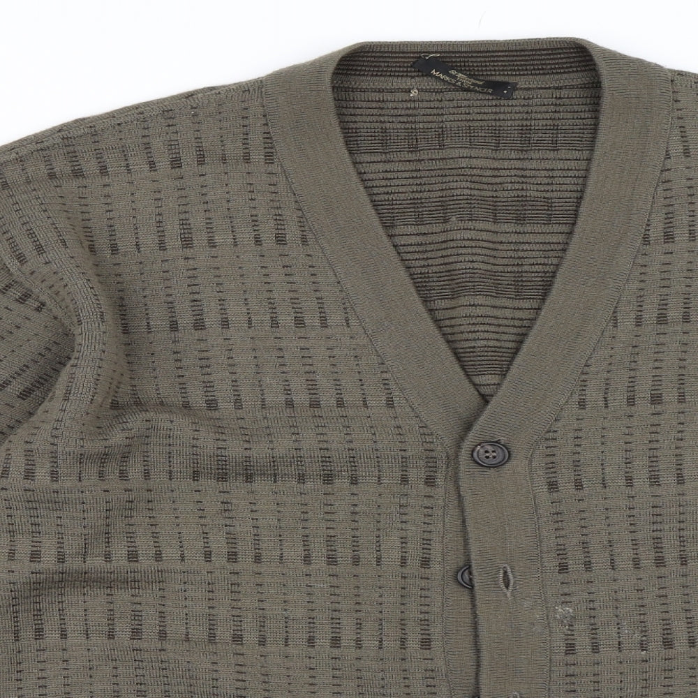 Marks and Spencer Mens Brown   Cardigan Jumper Size S