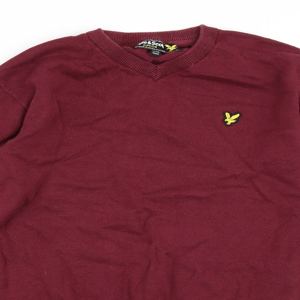 Lyle & Scott Boys Red   Pullover Sweatshirt Size 12-13 Years