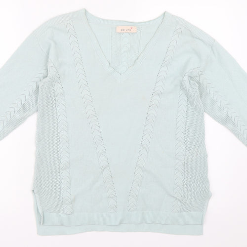 Per Una Womens Blue   Pullover Jumper Size 10
