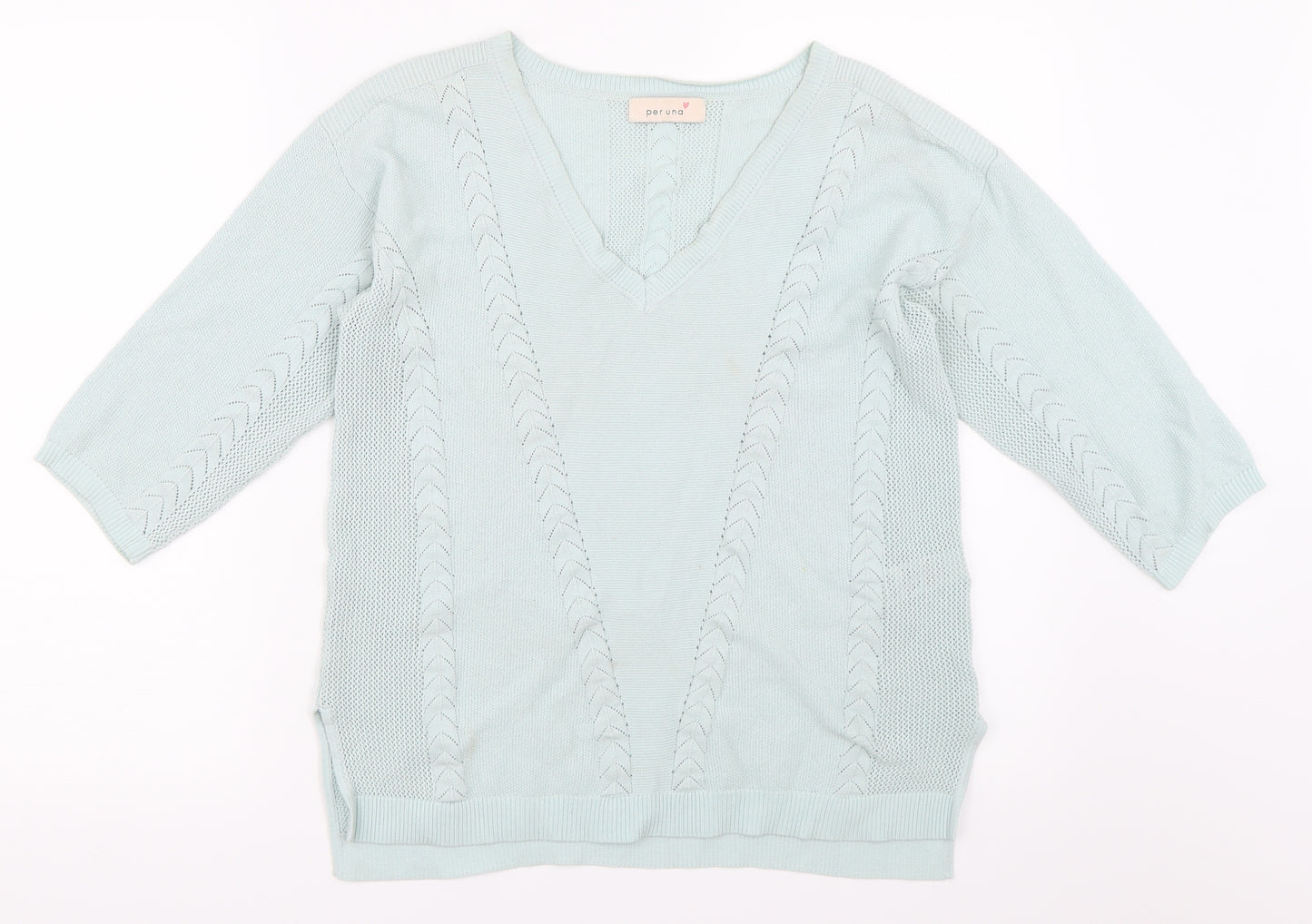 Per Una Womens Blue   Pullover Jumper Size 10