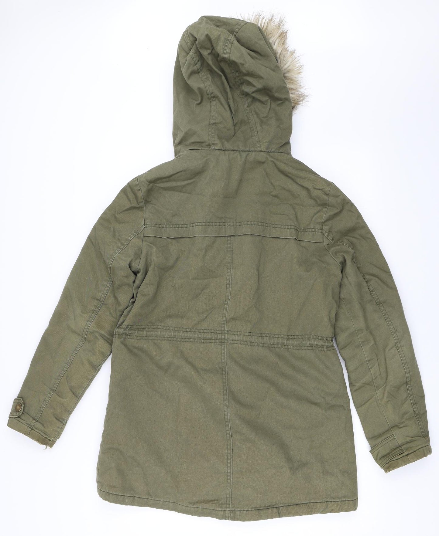 New Look Womens Green   Parka Coat Size 10