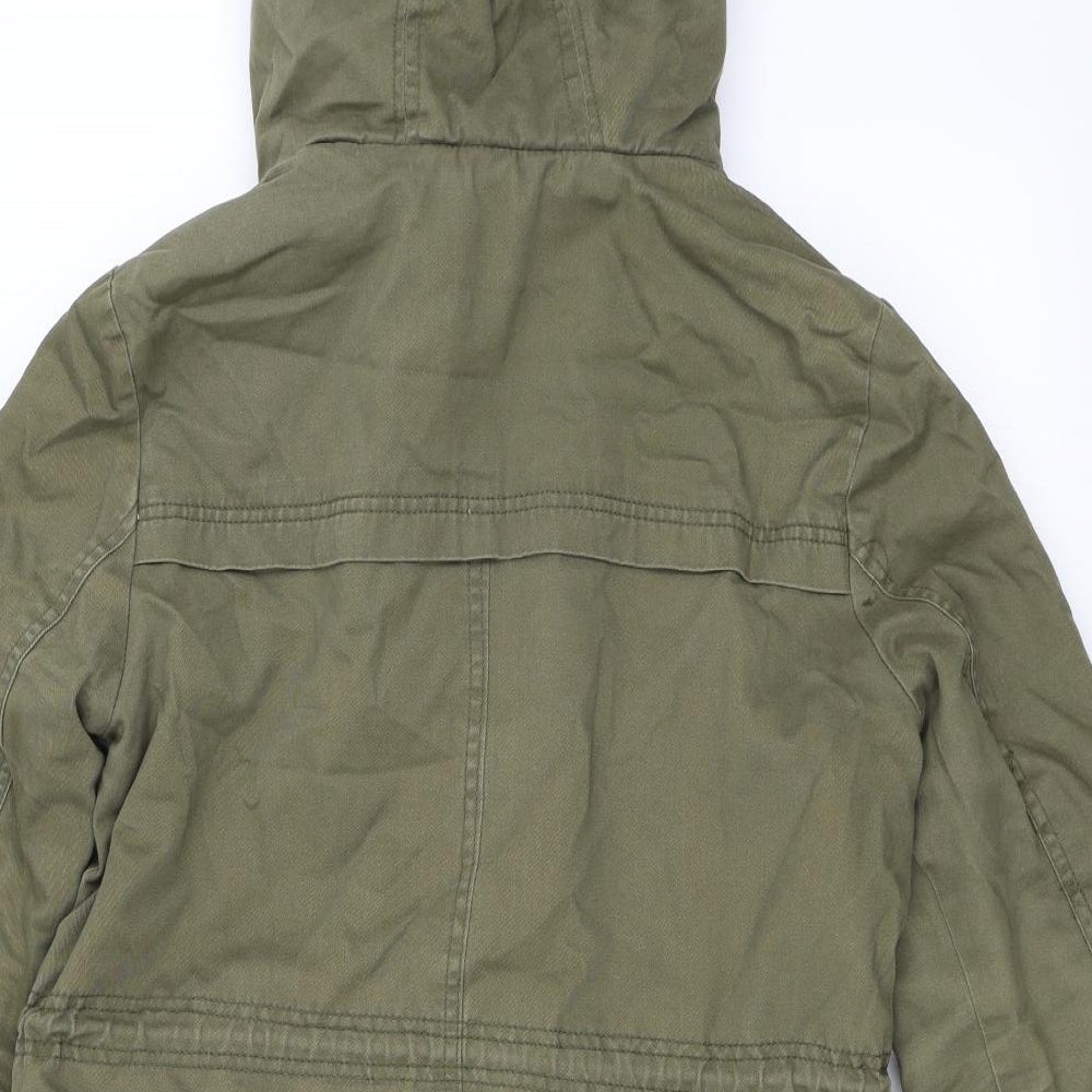 New Look Womens Green   Parka Coat Size 10