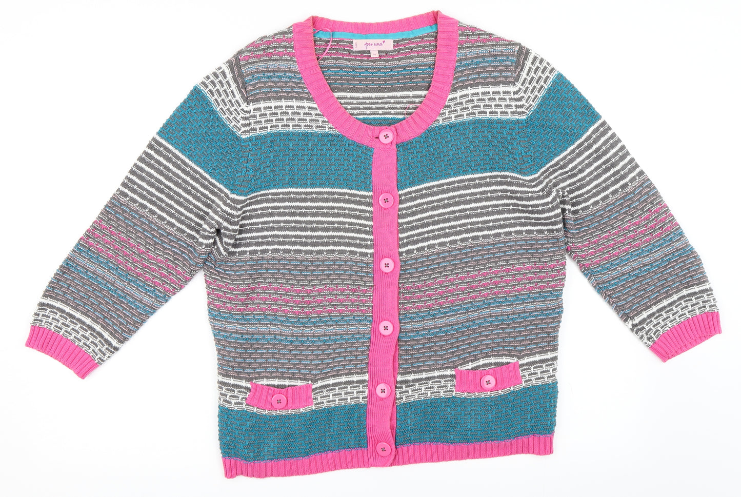 Per Una Womens Pink   Cardigan Jumper Size 16
