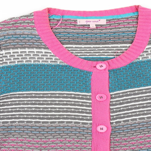 Per Una Womens Pink   Cardigan Jumper Size 16