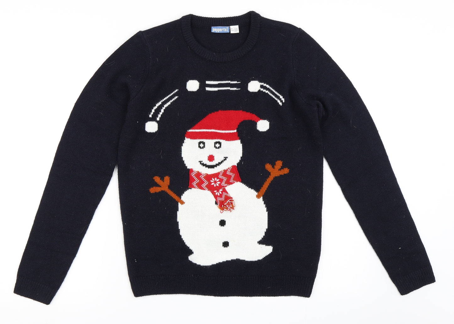 Pepperts! Boys Blue   Pullover Jumper Size 13-14 Years  - Christmas jumper