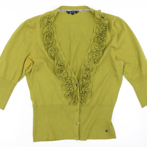 Julien Macdonald Womens Green   Cardigan Jumper Size 18