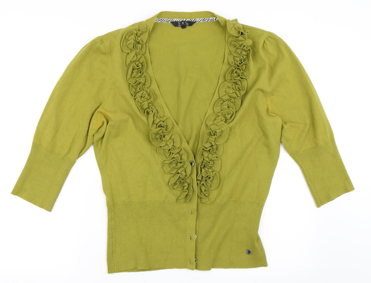 Julien Macdonald Womens Green   Cardigan Jumper Size 18