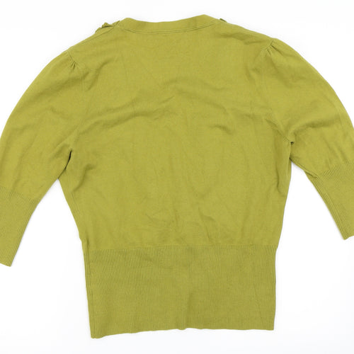 Julien Macdonald Womens Green   Cardigan Jumper Size 18
