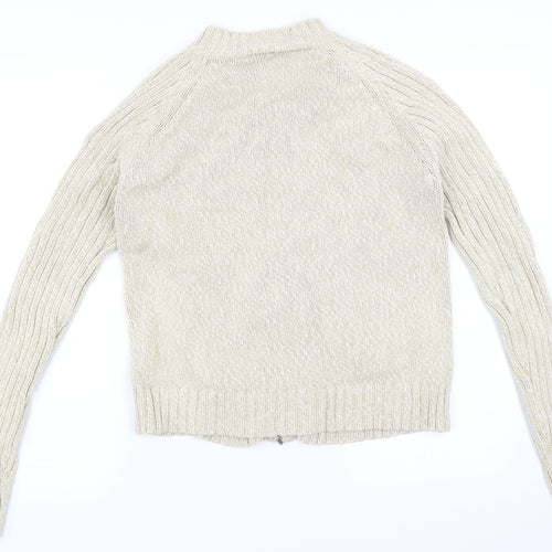 Papaya Womens Beige   Full Zip Jumper Size 16