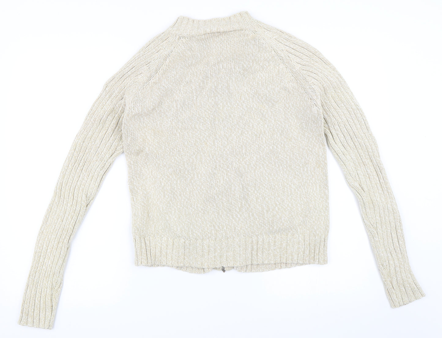 Papaya Womens Beige   Full Zip Jumper Size 16