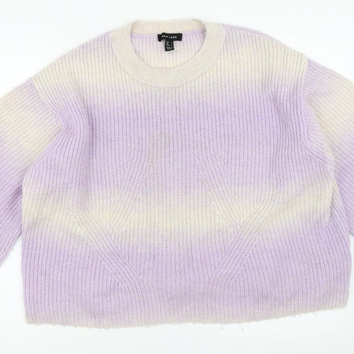 New Look Mens Purple   Pullover Jumper Size L
