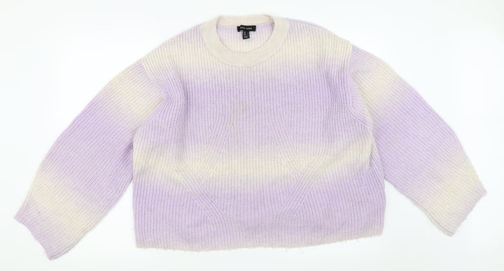 New Look Mens Purple Pullover Jumper Size L