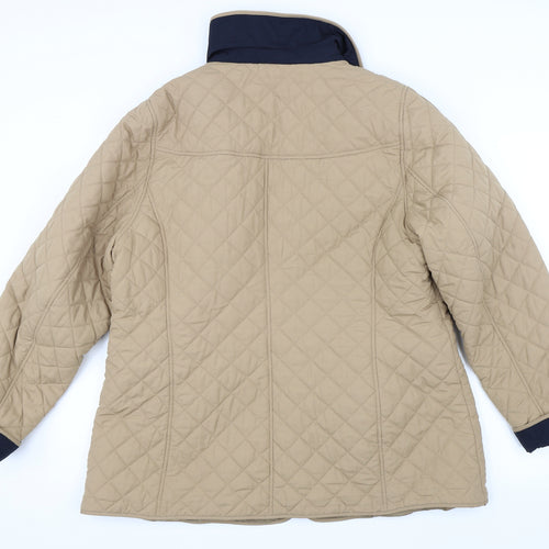 Marks and Spencer Womens Beige   Quilted Coat Size 18