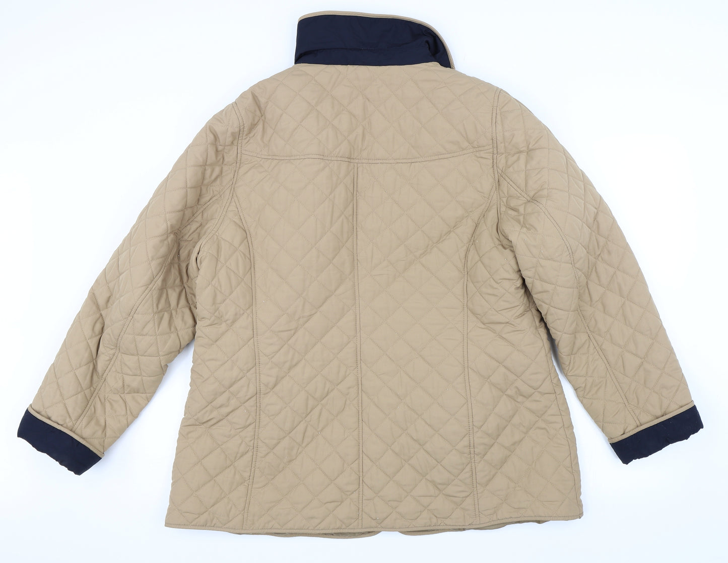 Marks and Spencer Womens Beige   Quilted Coat Size 18