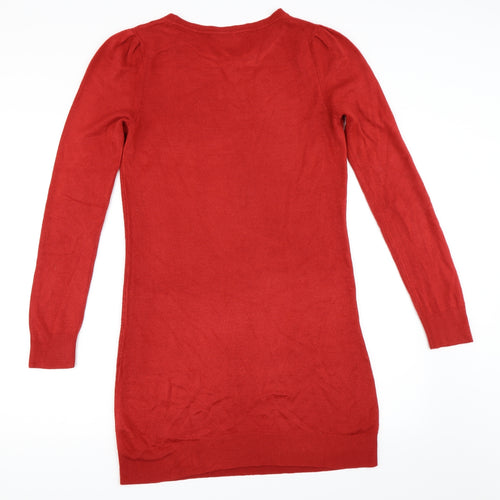 Dorothy Perkins Womens Red   Jumper Dress  Size 12