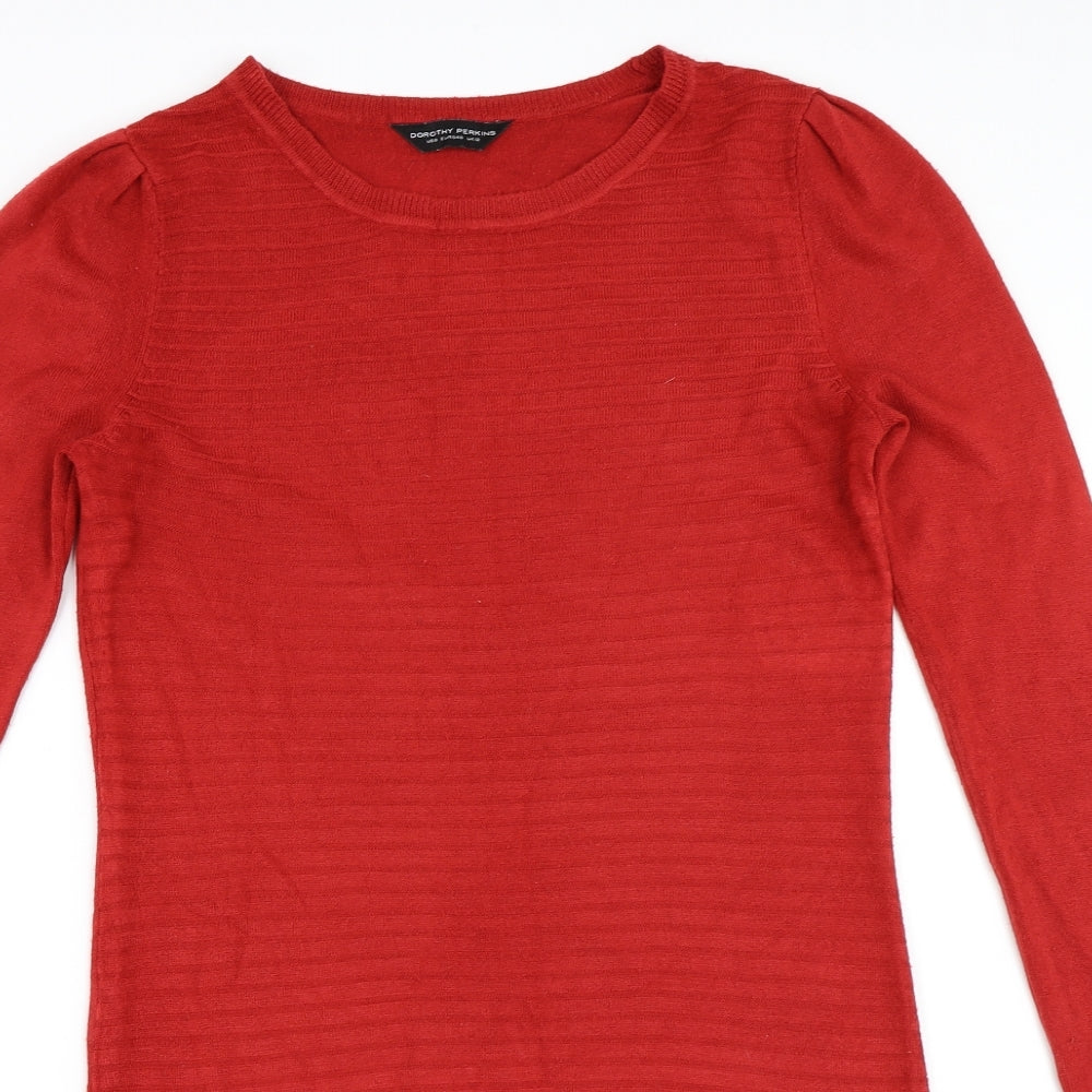 Dorothy Perkins Womens Red   Jumper Dress  Size 12