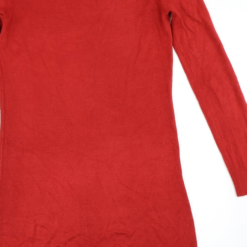 Dorothy Perkins Womens Red   Jumper Dress  Size 12