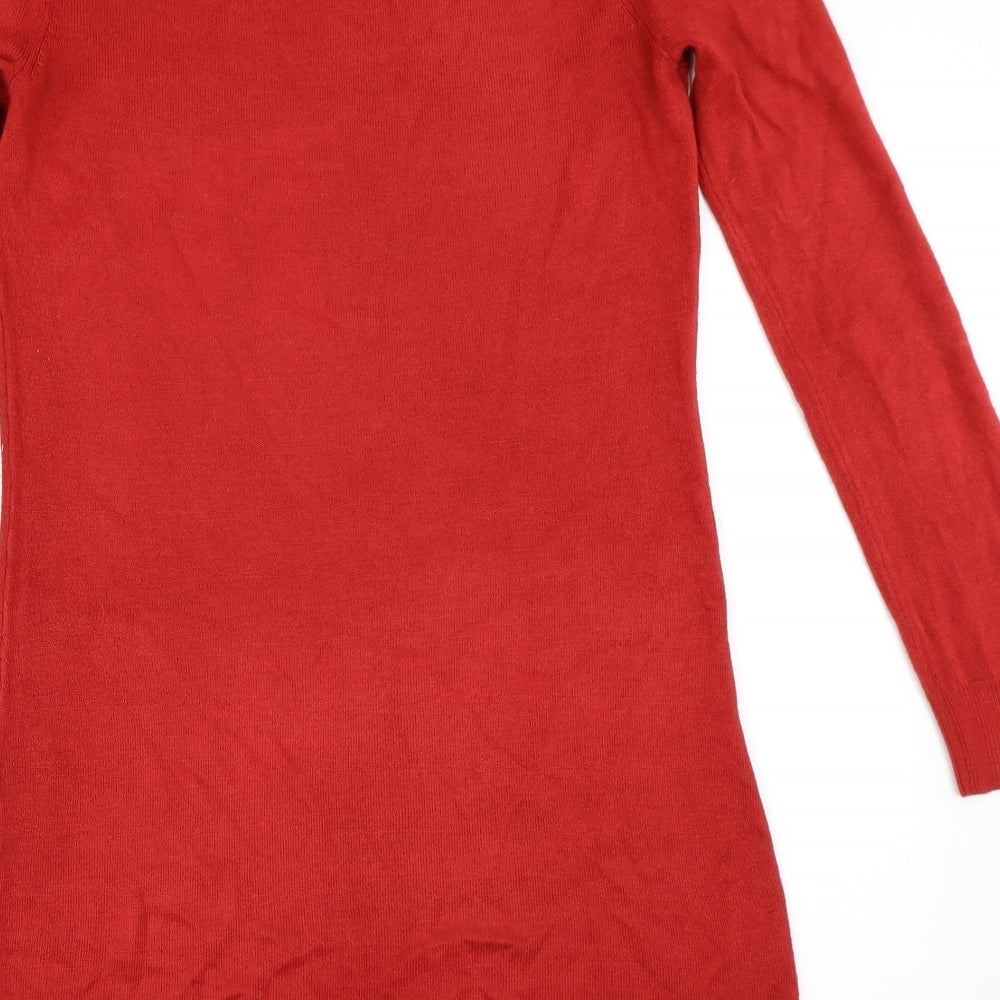 Dorothy Perkins Womens Red   Jumper Dress  Size 12