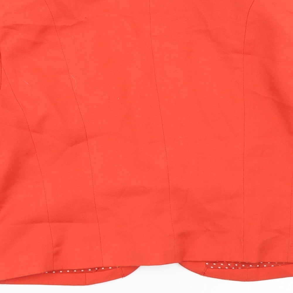H&M Womens Red   Jacket Blazer Size 38