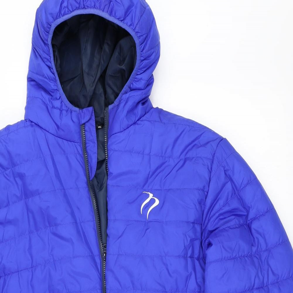 Result Mens Blue   Puffer Jacket Coat Size 3XL