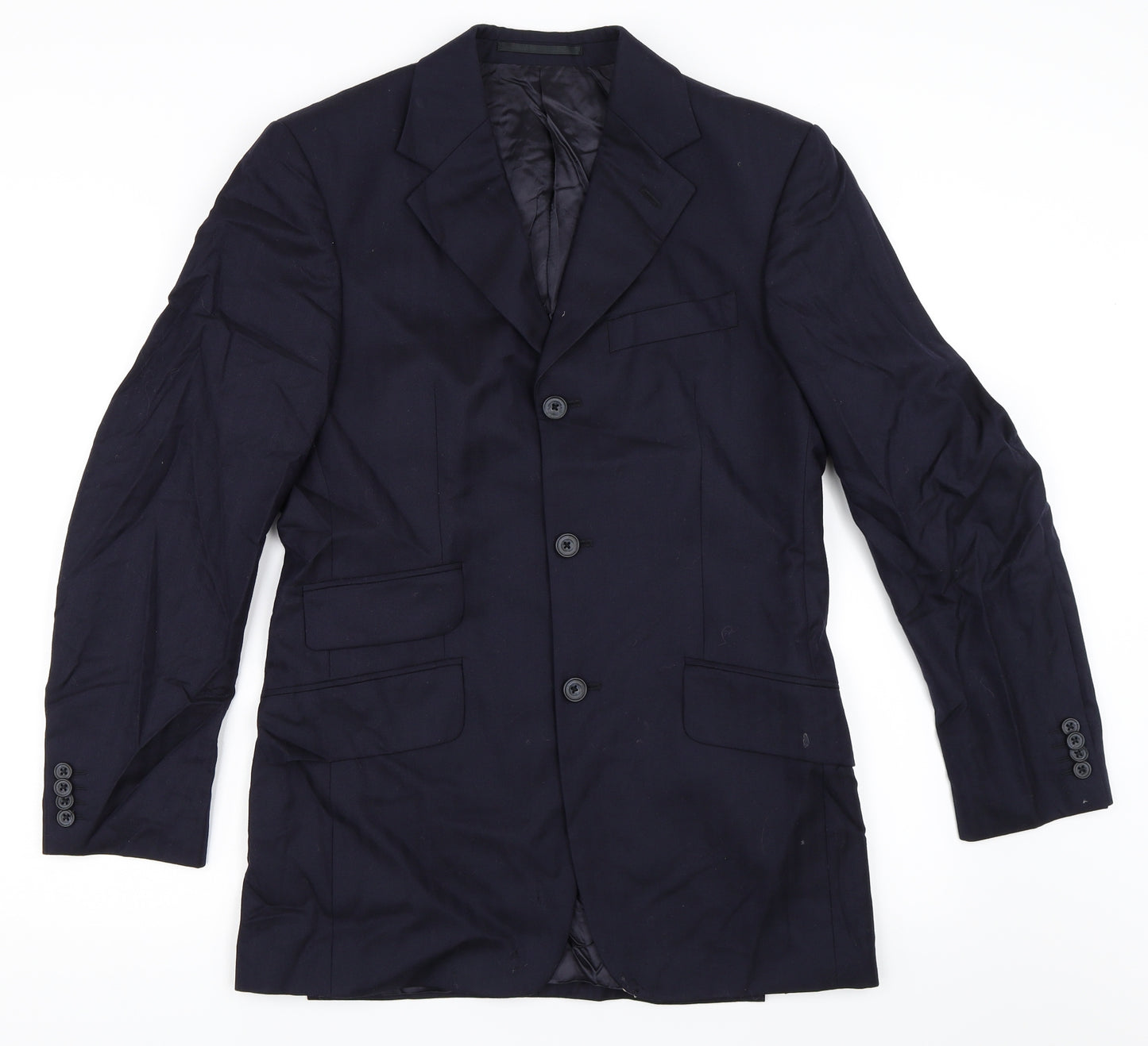 T.M.Lewin Mens Blue   Jacket Blazer Size 36