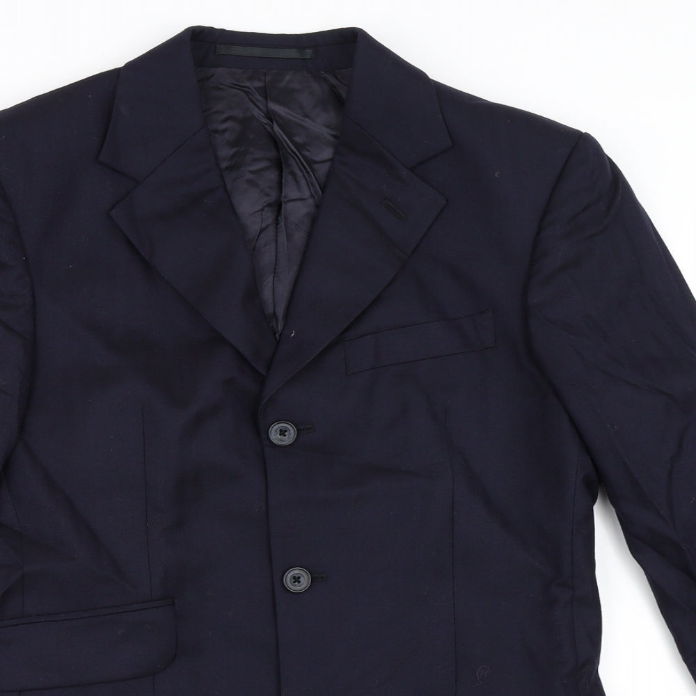 T.M.Lewin Mens Blue   Jacket Blazer Size 36