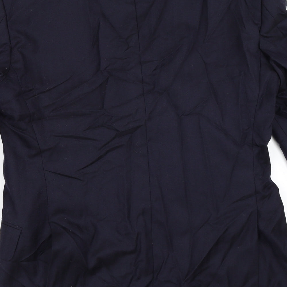 T.M.Lewin Mens Blue   Jacket Blazer Size 36