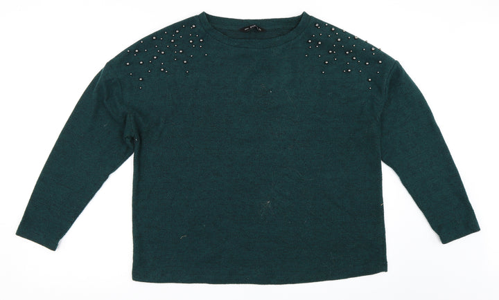 F&F Womens Green   Pullover Jumper Size 14