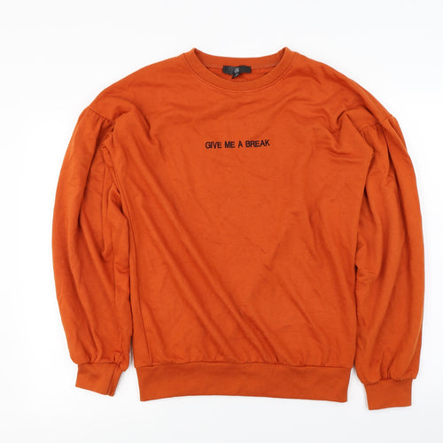 Misguided   Womens Orange   Pullover Jumper Size 6